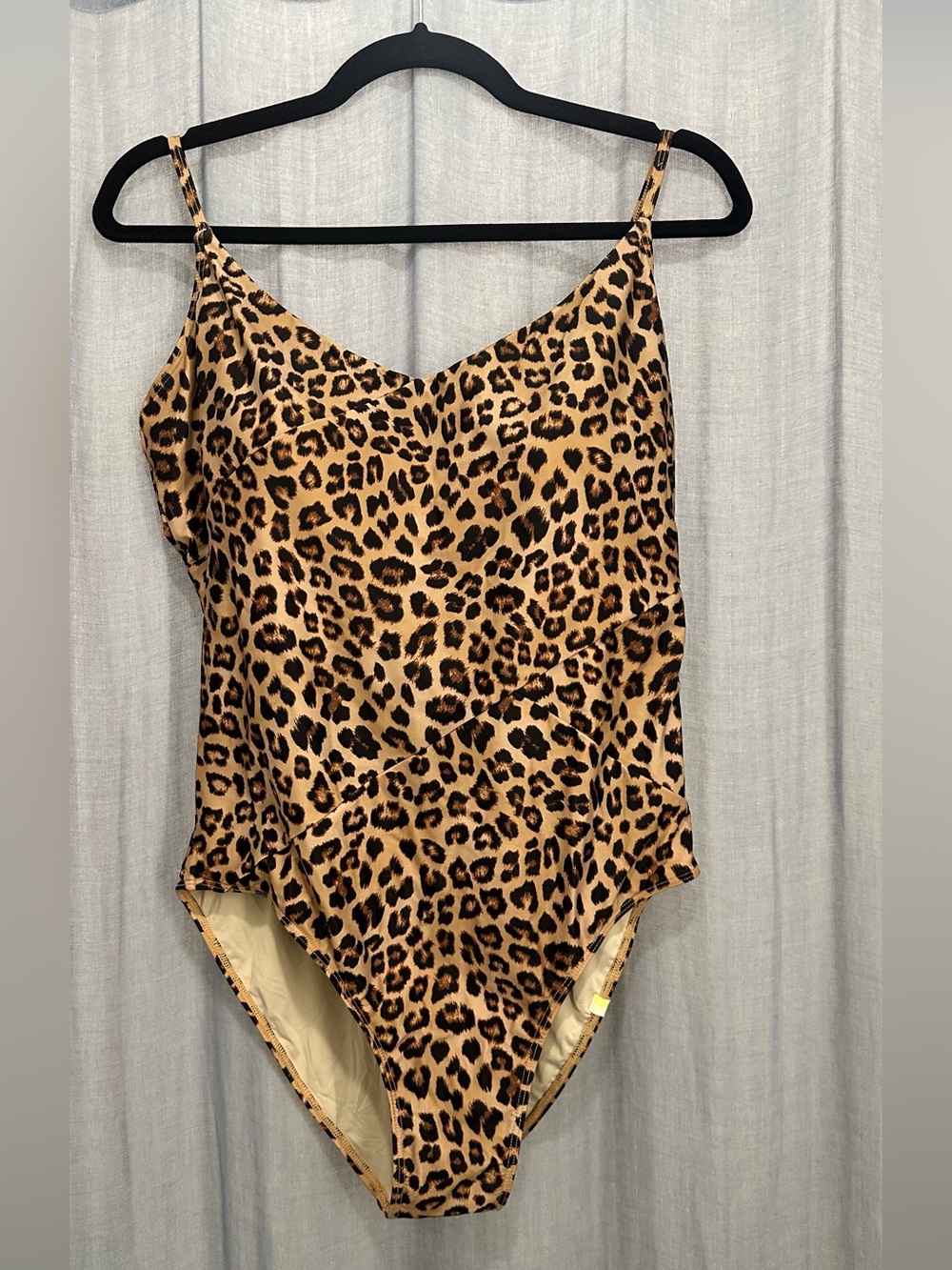 summersalt Leopard One-Piece Swimsuit - Tan & Black Size 12